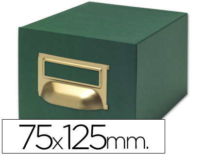 Ficheiro p/ Fichas Tela Verde p/ 1000, 75 X 125 mm
