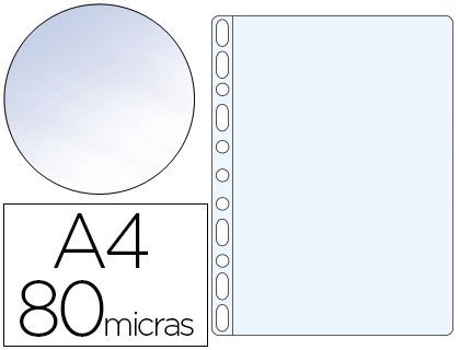 Bolsa Catalogo Q - Connect Din A4 80 Microns Cristal (Caixa de 100 Unidades)