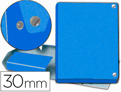 Capa p/ Projetos Pardo Folio Lomo 30 mm Carton Forrado Azul