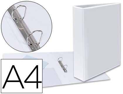 Pasta Canguru Esselte 2 Aneis Mistos de 40mm A4 Plastico Branco