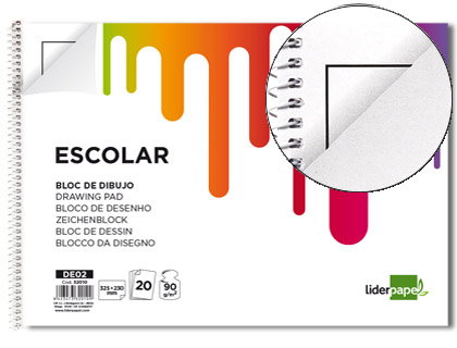 Bloco Desenho Monet Folio Espiral 20 Fls 90 Grs