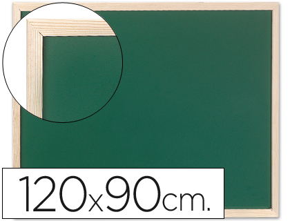 Quadro Verde Q - Connect Caixilho Madeira 120X90 cm