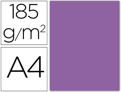 Cartolina Guarro A4 Violeta 185 Gr (50 Folhas)