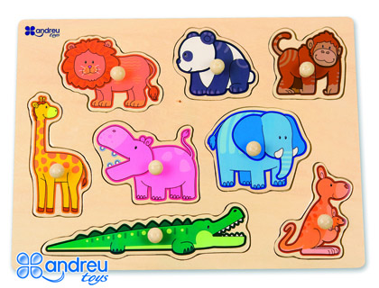 Puzzle Andreutoys Madeira Selva 8 Peças