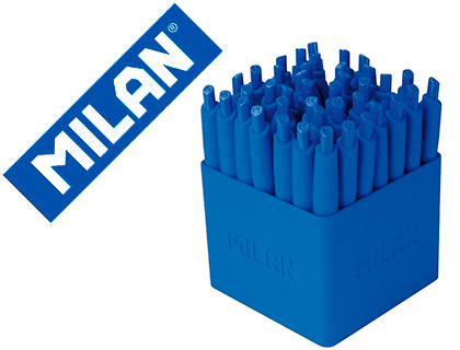 Caneta Milan P1 Retratil 1 mm Touch Azul