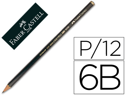 Lápis de Grafite Faber - Castell 9000 6B Unidade