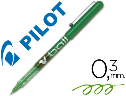 Marcador Pilot Roller V - Ball Verde 0.5 mm