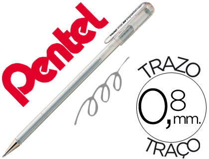 Roller Pentel K118 Prata