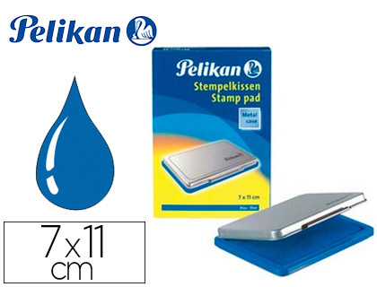Almofada p/ Carimbo Pelikan Nº 2, 7 X 11 cm Azul