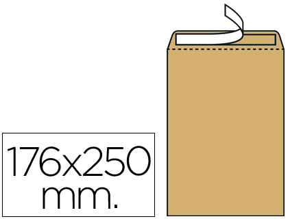 Envelope Bolsa B5 176 X 250mm Kraft (500 Unidades)