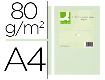 Papel de Cor Q - Connect Din A4 80 Gr Verde (500 Folhas)