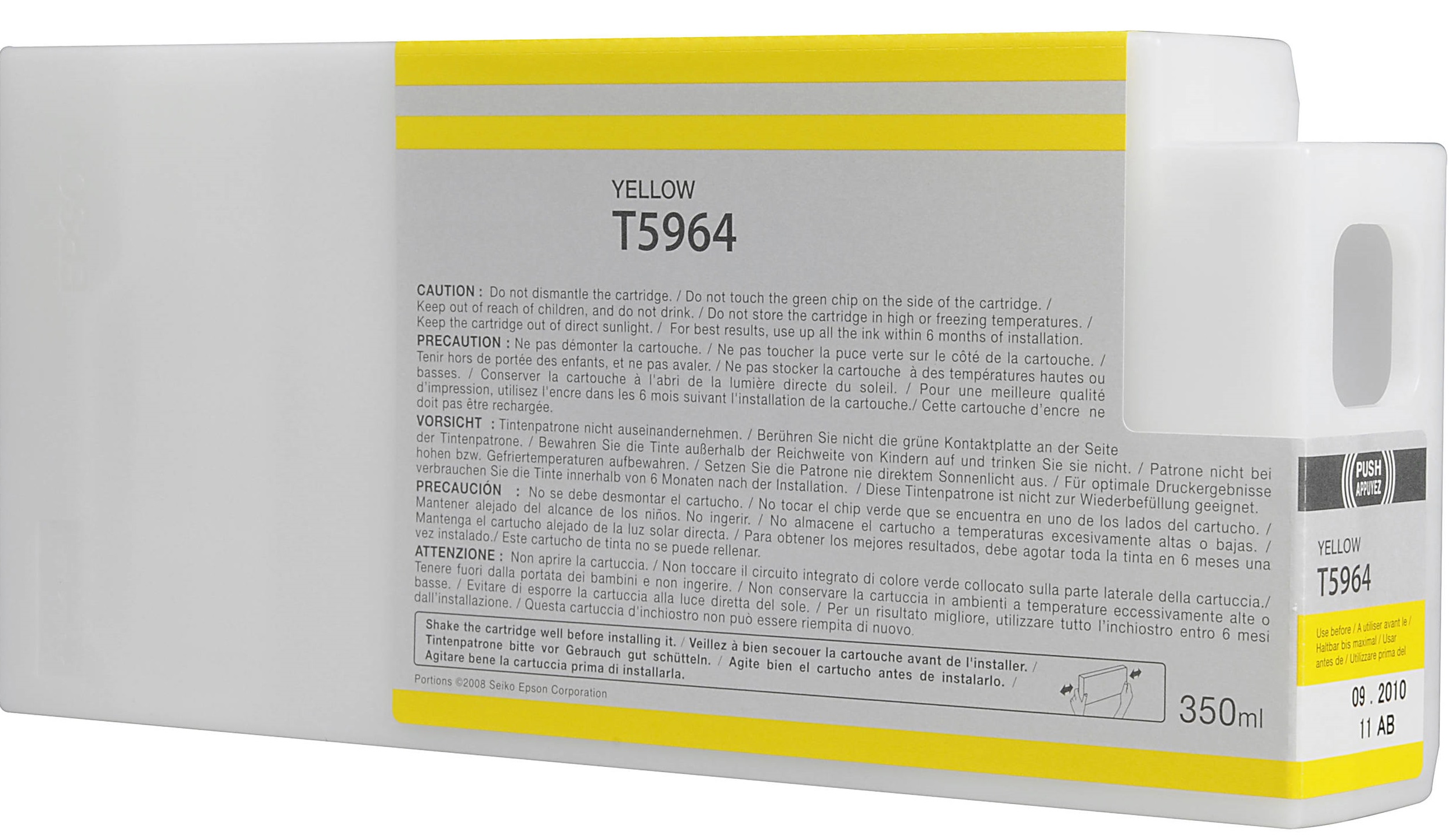 Epson T5964 Amarelo Tinteiro De Tinta Pigmentada Compatível C13T596400