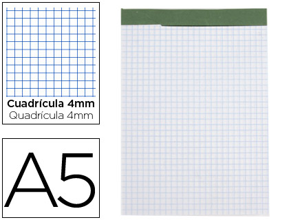 Bloco de Apontamentos A5 80F 60g/m2 Perfurado Sem Capa