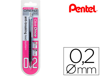 Lapiseira Pentel Orenz 0,2 mm - Preto - Em Blister de 1 Unidade