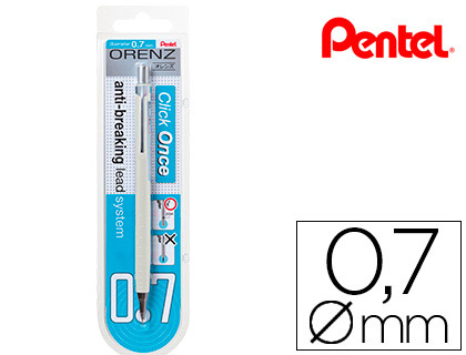 Lapiseira Pentel Orenz 0,7 mm - Branco - Em Blister de 1 Unidade