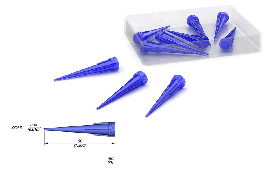 Pack 10x Ponteiras Dispensadoras de Pasta de Soldar 22G (0,41 mm) - JBC