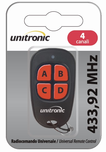 Comando Garagem 4 Canais 43392Mhz - UNITRONIC