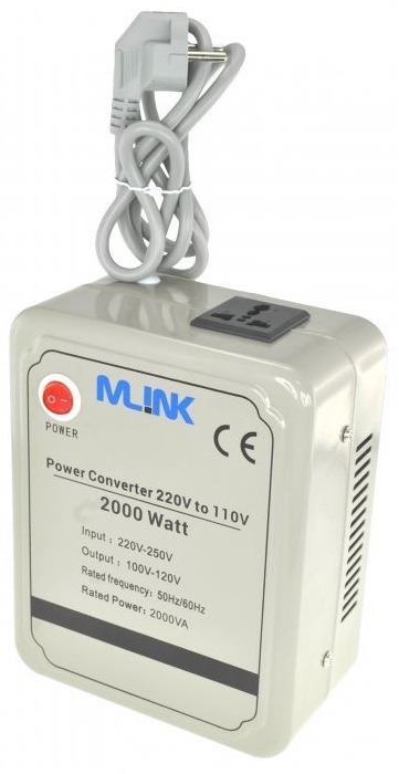 Conversor 220V ->110V 2000W - MLINK