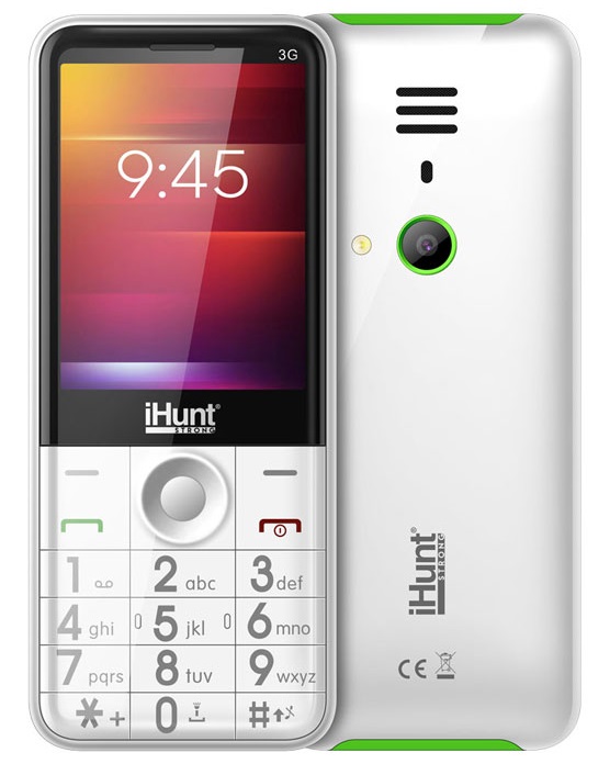 Telem?vel 28 Dual Sim Bluetooth / R?dio FM / Lanterna (Branco) - iHunt i3 3G