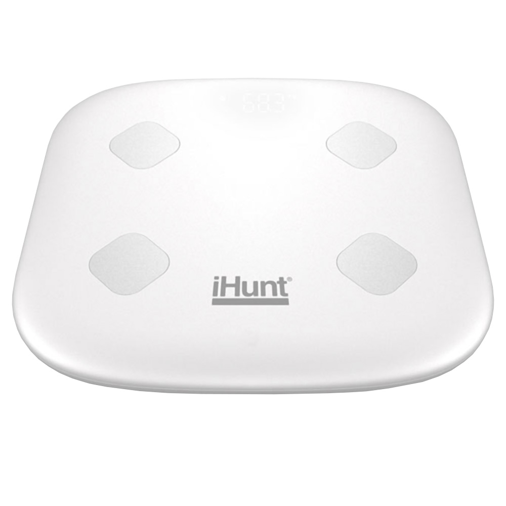 Balan?a de WC Digital LED Inteligente Wi-Fi (Branco) - iHUNT Air Weight