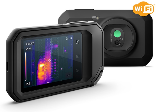 C?mara T?rmica Wi-Fi 5MP c/ Lanterna LED - FLIR C5