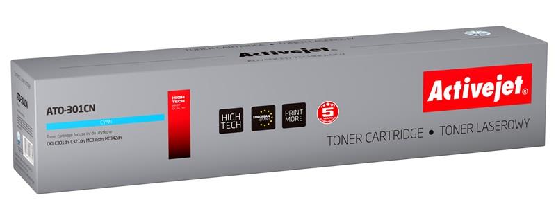 Toner ATO - 301CN Compatível Oki (Ciano) - ACTIVEJET