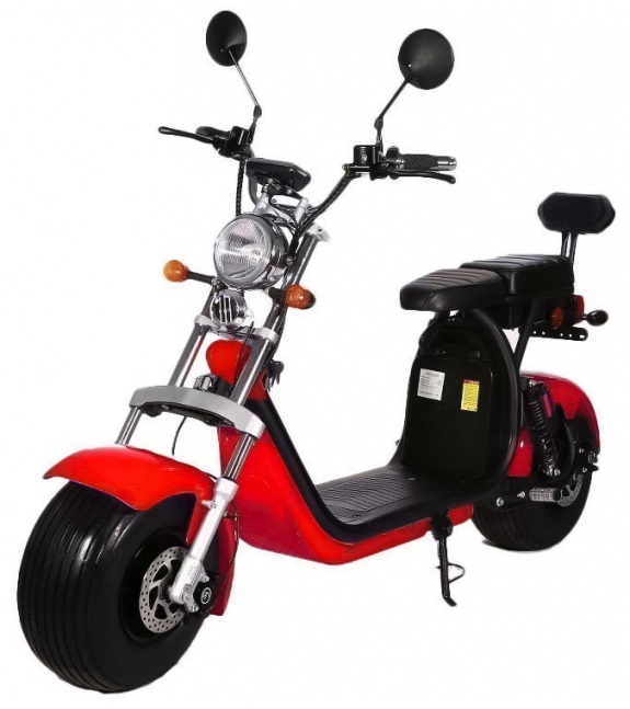 Scooter El?trica Harley 1500W Matricul?vel (Vermelho) - MALCOR