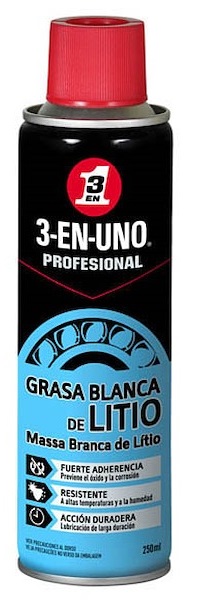 Spray Massa Lubrificante de L?tio (250ml) - 3-EN-UNO