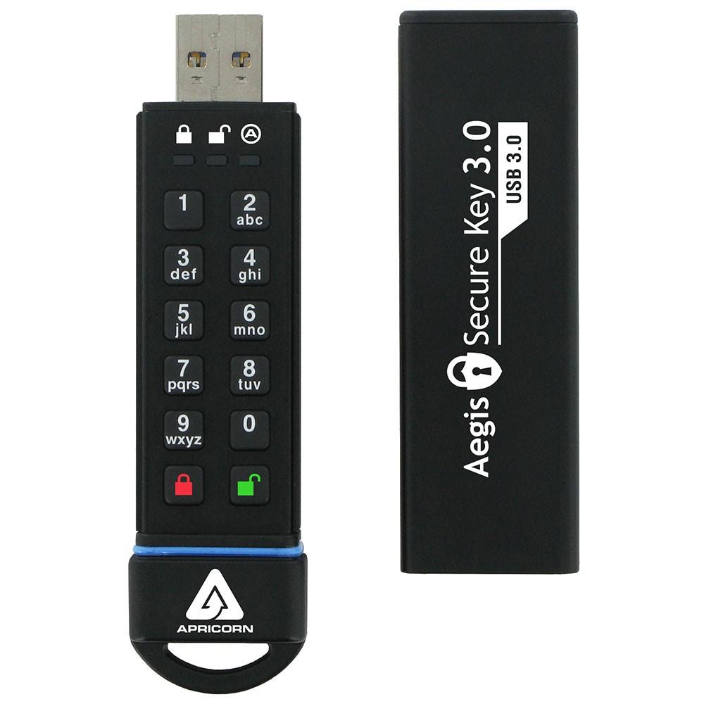 Pen Drive Aegis Secure Key 3.0 60 GB USB Type-A 3.2 Gen 1 (3.1 Gen 1) (Preto) - APRICORN