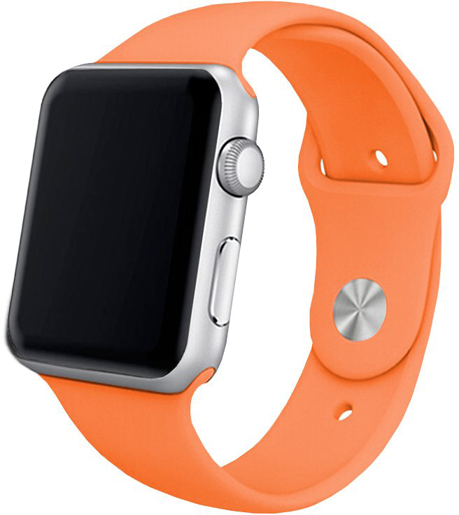 Correia Apple Watch Series 1/2/3/4/5/6/7/SE (42 / 44mm) Borracha (Coral) - COOL