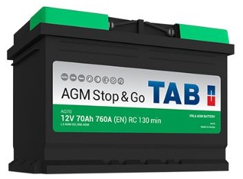 Bateria AGM Stop & Go p/ Autom?vel 12V 70Ah (278 x 175 x 190mm)