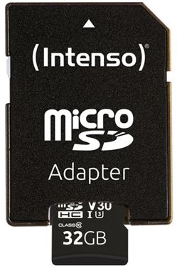Cartão de Memória 32GB UHS - I Professional + Adaptador - INTENSO