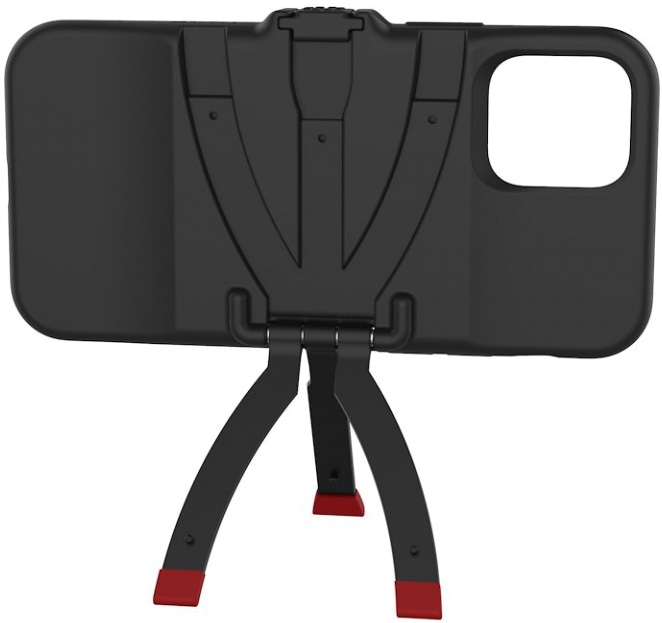 Capa StandPoint p/ Apple iPhone 12 e 12Pro (Preto e Vermelho) - JOBY