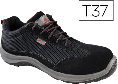 Sapatos De Seguranca Deltaplus De Pele Preto Formato 37 - DELTAPLUS
