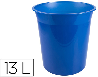 Cesto Plastico Q - Connect Azul Translucido 13 Litros - Q - CONNECT