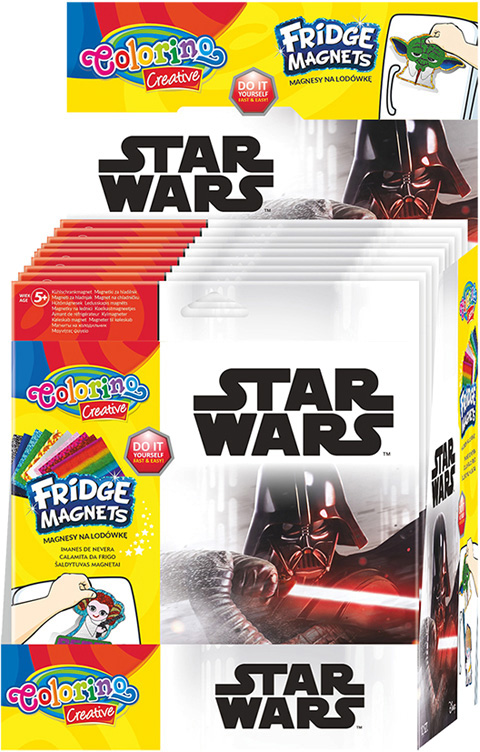 Conj. 4 Magnéticos 2 Sort. Colorino Star Wars DIS 12 pcs - COLORINO
