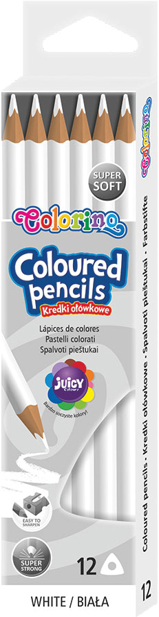 Pack 12 Lápis Cor Colorino Branco - COLORINO