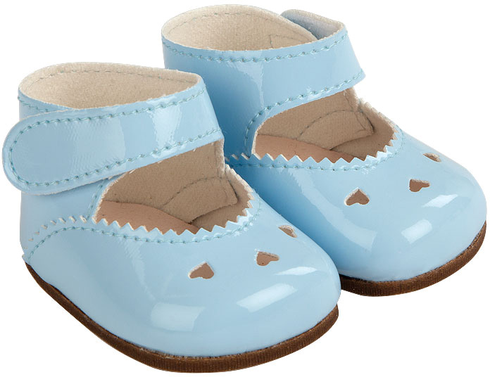 Reborns Set Sapatos Corações Azul Bonecos 45 cm - ARIAS
