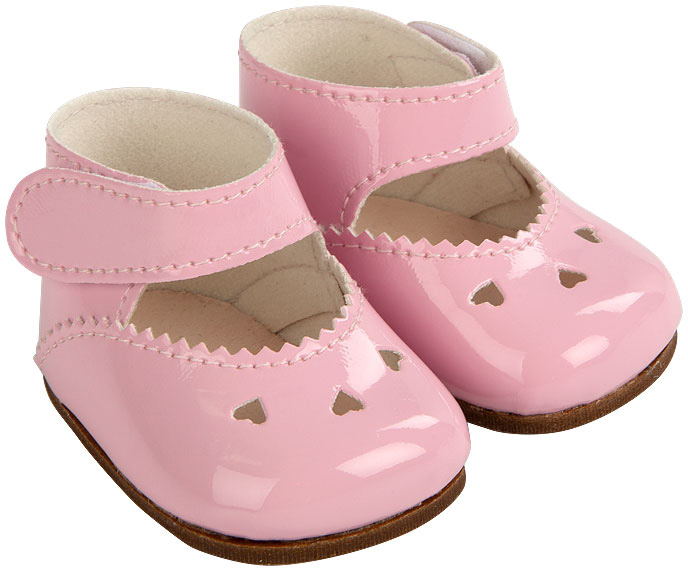 Reborns Set Sapatos Corações Rosa Bonecos 45 cm - ARIAS
