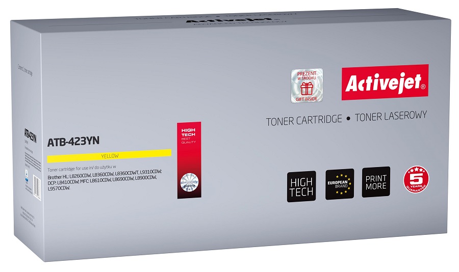 Toner ATB - 423YN Compatível Brother (Amarelo) - ACTIVEJET