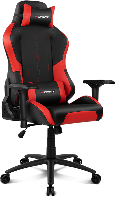 Cadeira Gaming DR250 (Preto/Vermelho) - DRIFT
