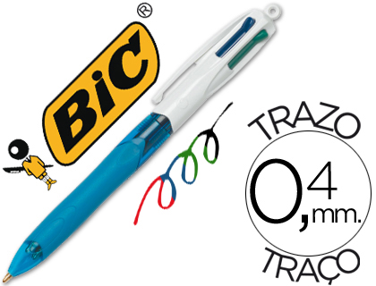 Caneta Bic Quatro Cores Fashion Mini