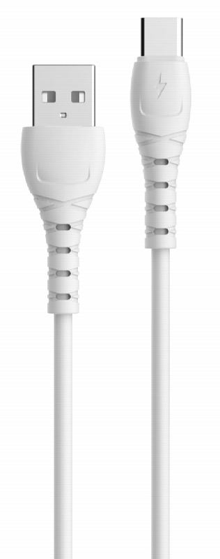Cabo Tipo C Para USB Carregamento Rápido (1m) Branco - AVANTCONNECT