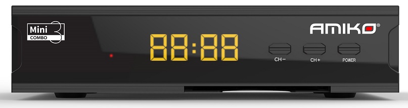 Receptor COMBO DVB - S2/T2/C H.265 HEVC Full HD - AMIKO MINI COMBO 3