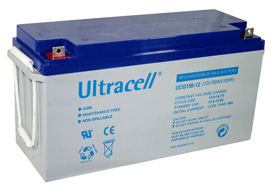 Bateria de Gel 12V 150Ah (485 x 170 x 240 mm) - Ultracell