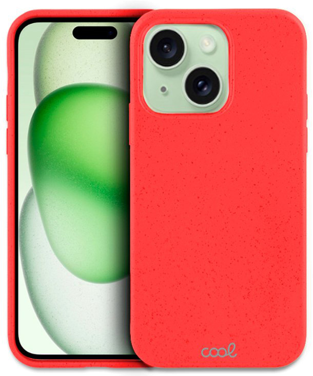 Capa p/ iPhone 15 Plus Eco Biodegradável (Vermelho) - COOL
