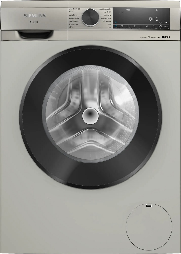 Máquina de Lavar Roupa iQ500 WG54G2ZXES 10Kg 1400RPM (Aço Fosco) - SIEMENS