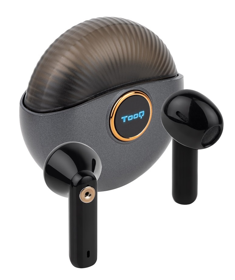 Auriculares Snail Bluetooth (Cinza/Preto) - TOOQ