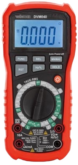 Multímetro Digital CAT III 1000V / CAT IV 600V - VELLEMAN