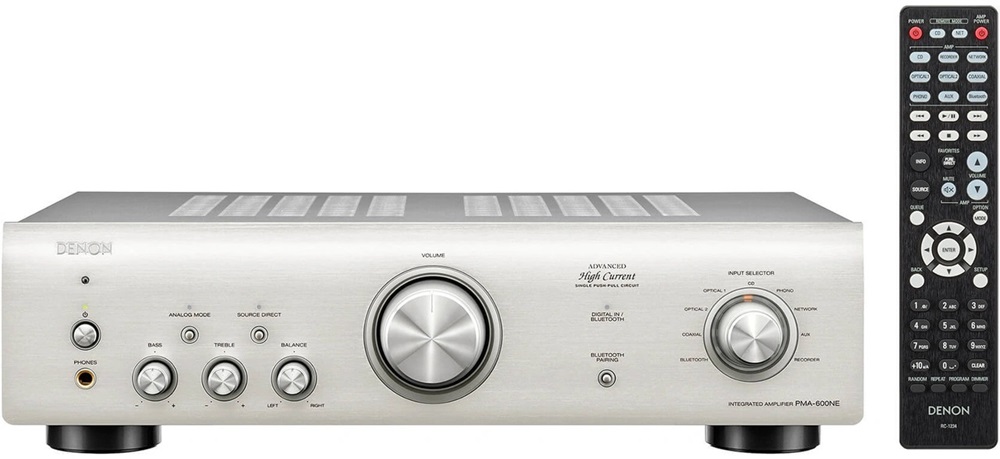 Amplificador Integrado Bluetooth 70W 2.0 Canais (Prateado) - DENON